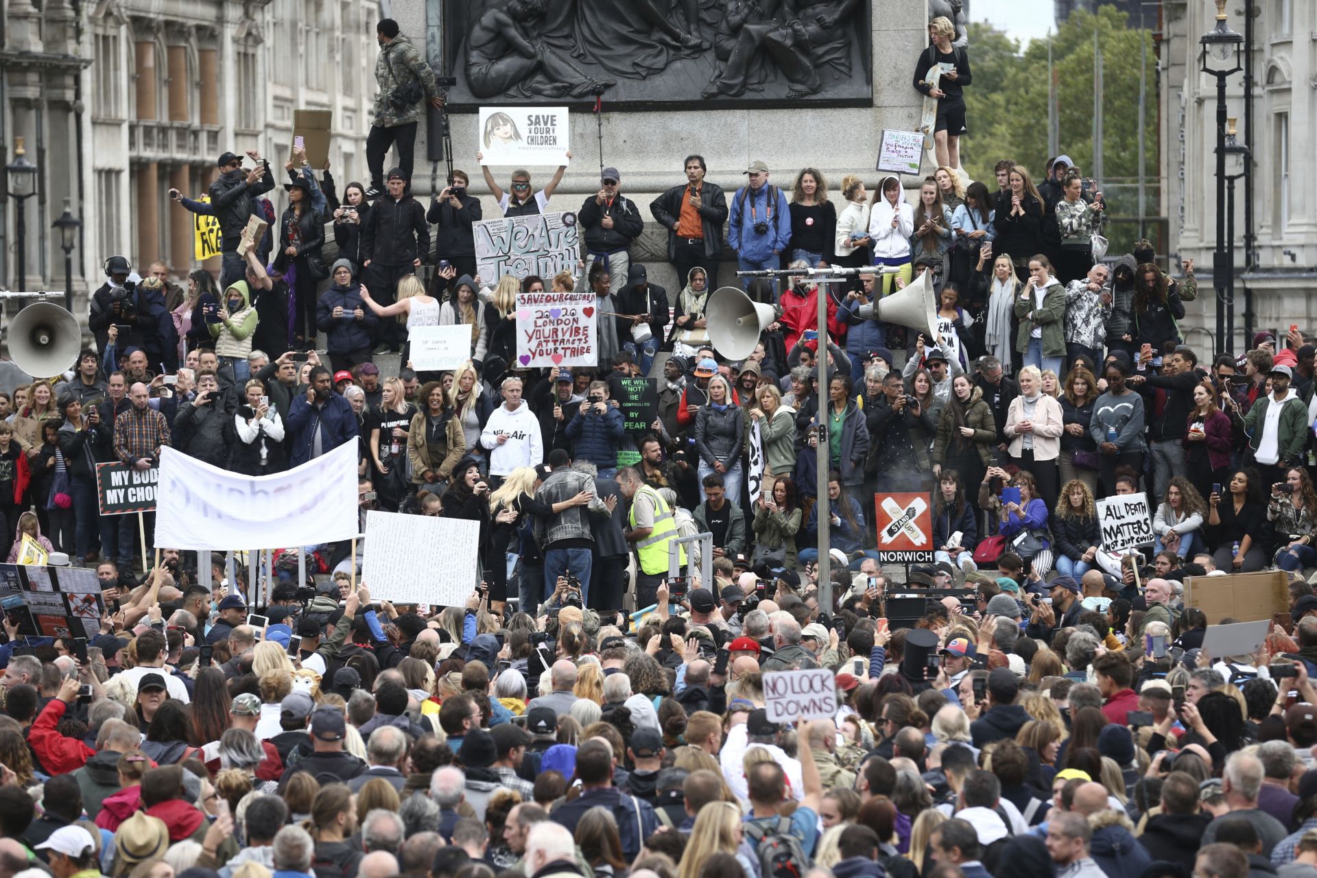 Протестът в Лондон