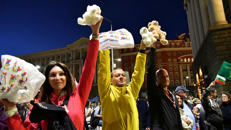 За 58-а вечер протестиращите се събраха в центъра на София,