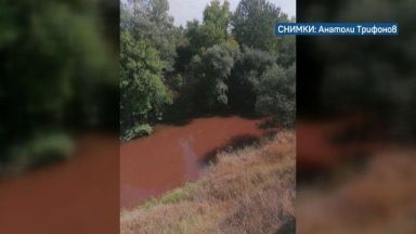 За замърсяване на река Осъм при град Левски съобщи bTV