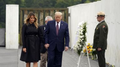 Президентът и първата дама на САЩ Доналд и Мелания Тръмп