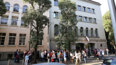 Съдии от Софийския районен съд се събраха рано тази сутрин