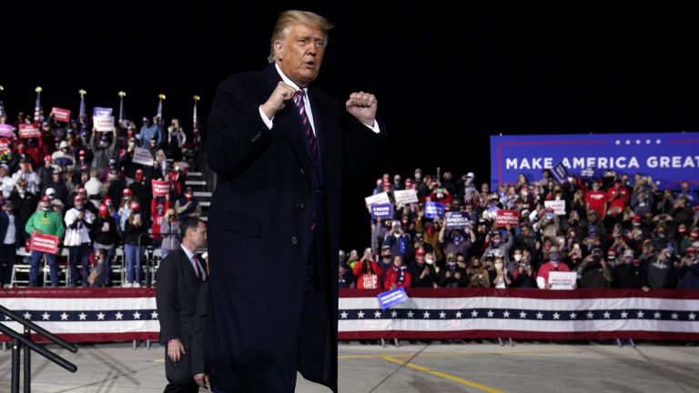 В слово на предизборен митинг в щата Минесота президентът на