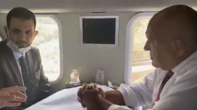 Министър председателят Бойко Борисов се качи на хеликоптер за поредна инспекция