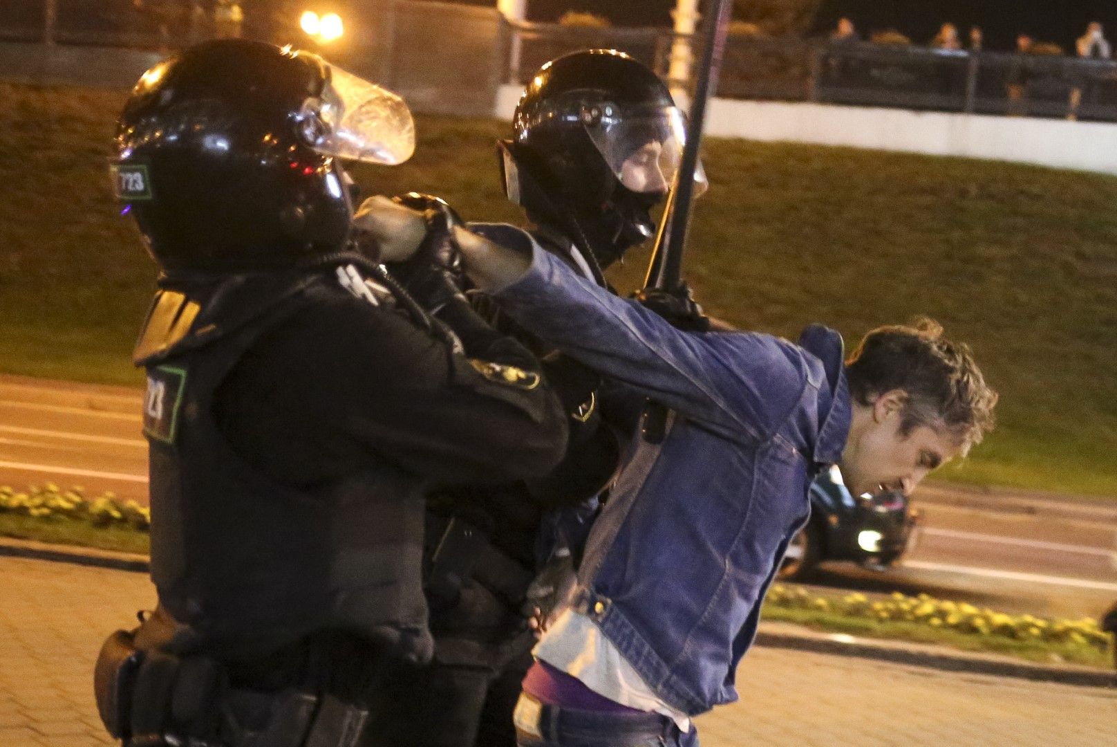 Полицията задържа протестиращ в Минск на 23 септември