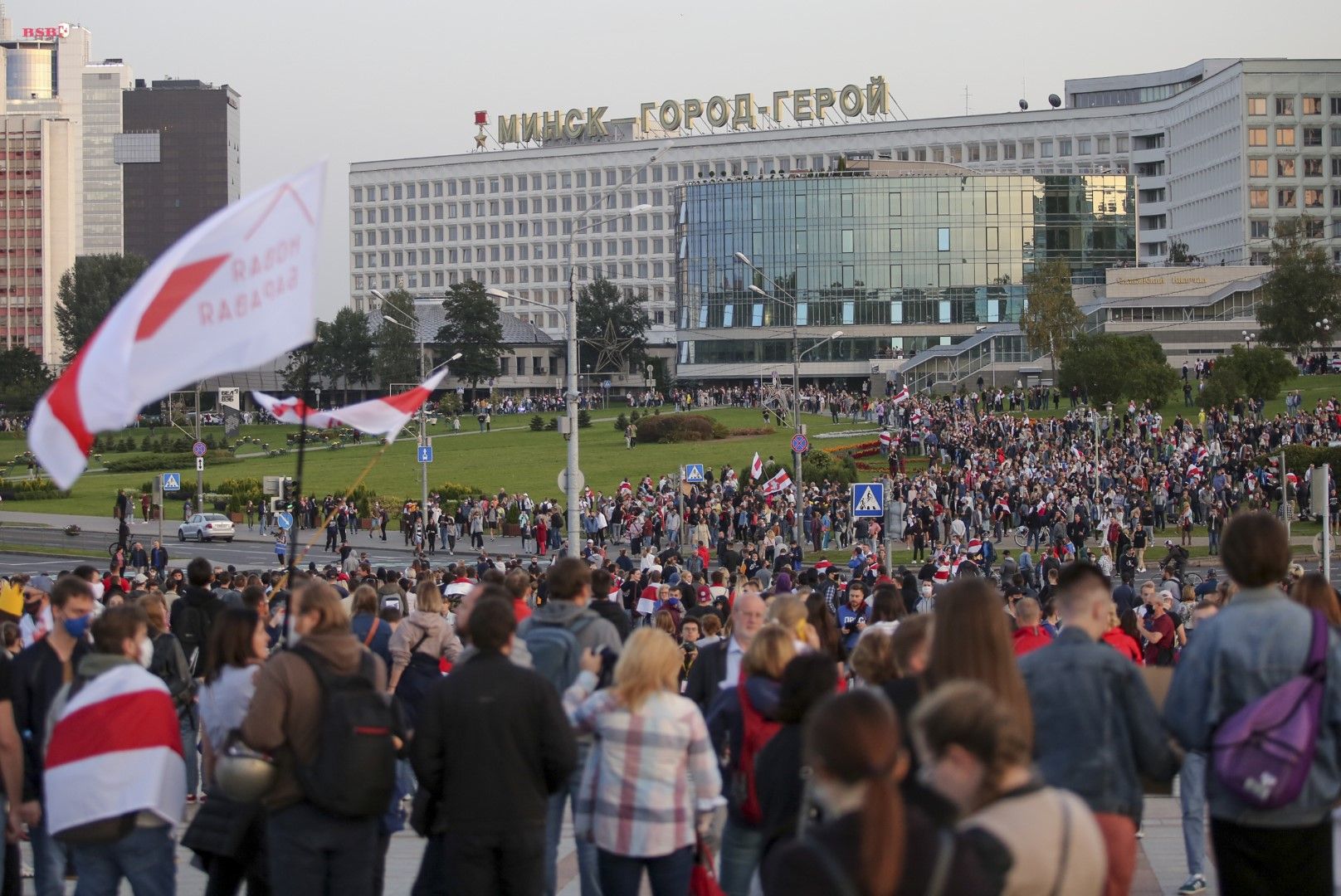 Протест срещу полагането на клетва от президента Александър Лукашенко се проведе на 23 септември в Минск