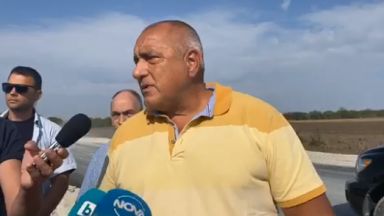 Премиерът Бойко Борсов който днес беше на инспекция на магистрала