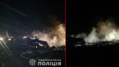  Самолет с курсанти се разруши в Украйна (снимки/видео) 