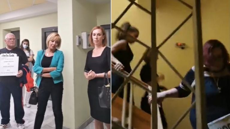 Демонстранти, подкрепени от председателя на Гражданската платформа Изправи се.БГ Мая