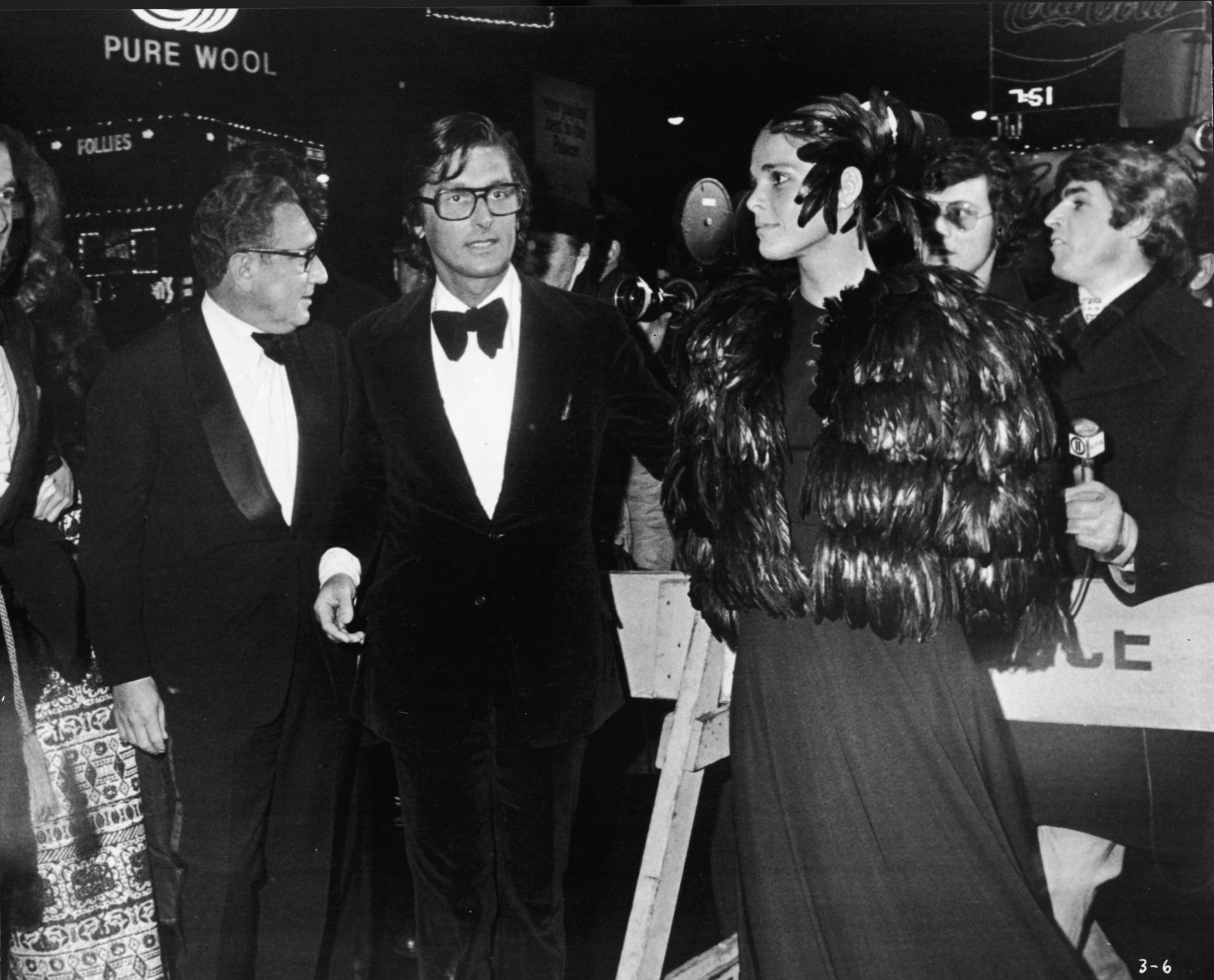Робърт Еванс и съпругата му Али Макгроу на премиерата на "Кръстникът" в Ню Йорк 15 март 1972 г.