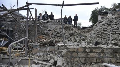 Представители на етническите арменци в азербайджанската сепаратистка област Нагорни Карабах