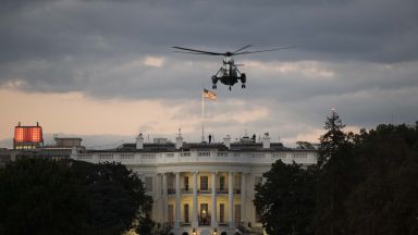 Президентът на САЩ Доналд Тръмп напусна военната болница Уолтър Рийд