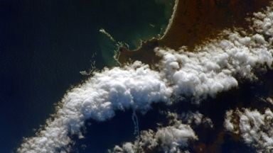 Космонавт засне замърсяването на Камчатка от орбита