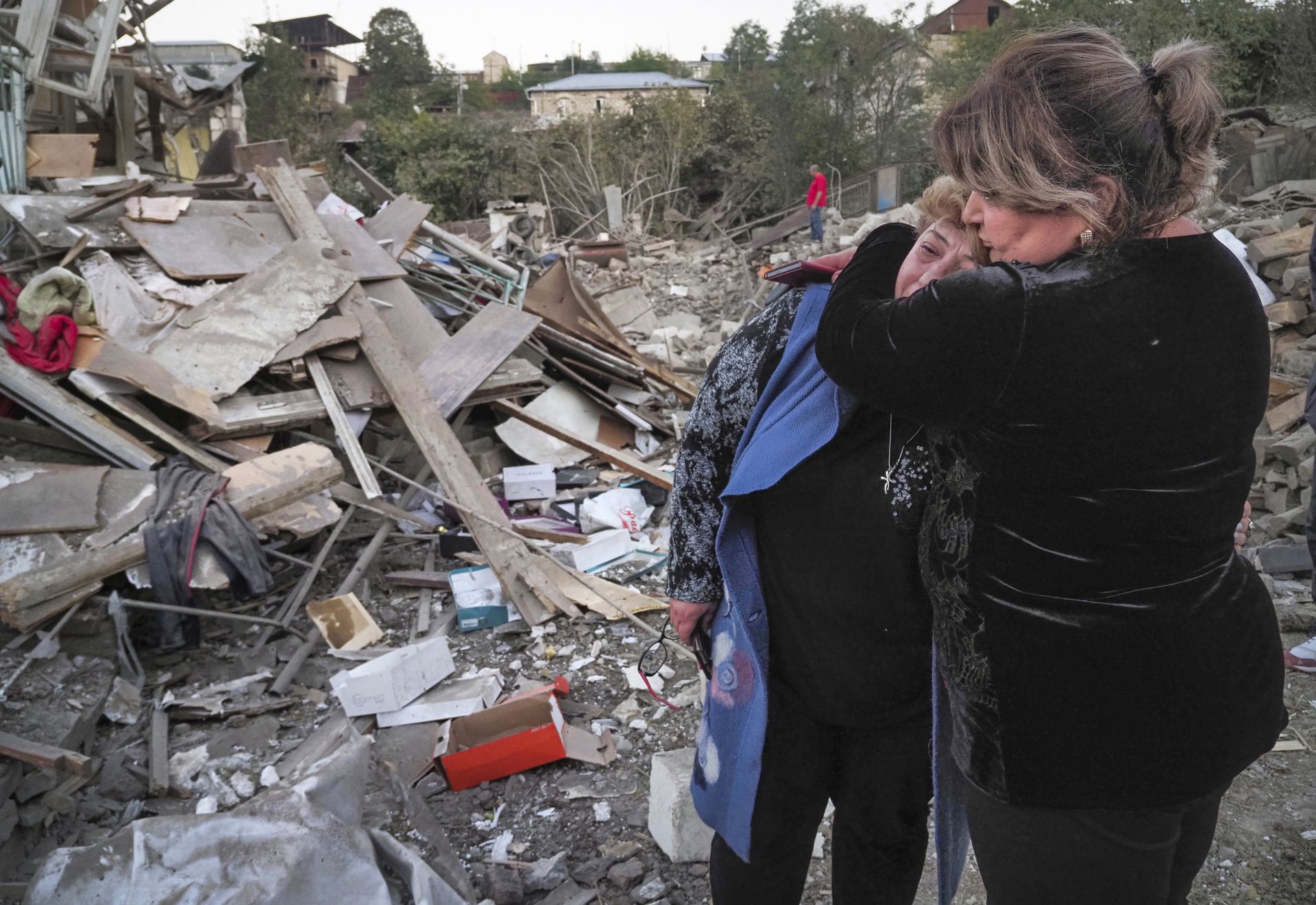 Унищоженията в столицата на Нагорни Карабах са значителни