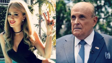 Адвокатът на Тръмп в компрометираща ситуация с българската актриса от "Борат"