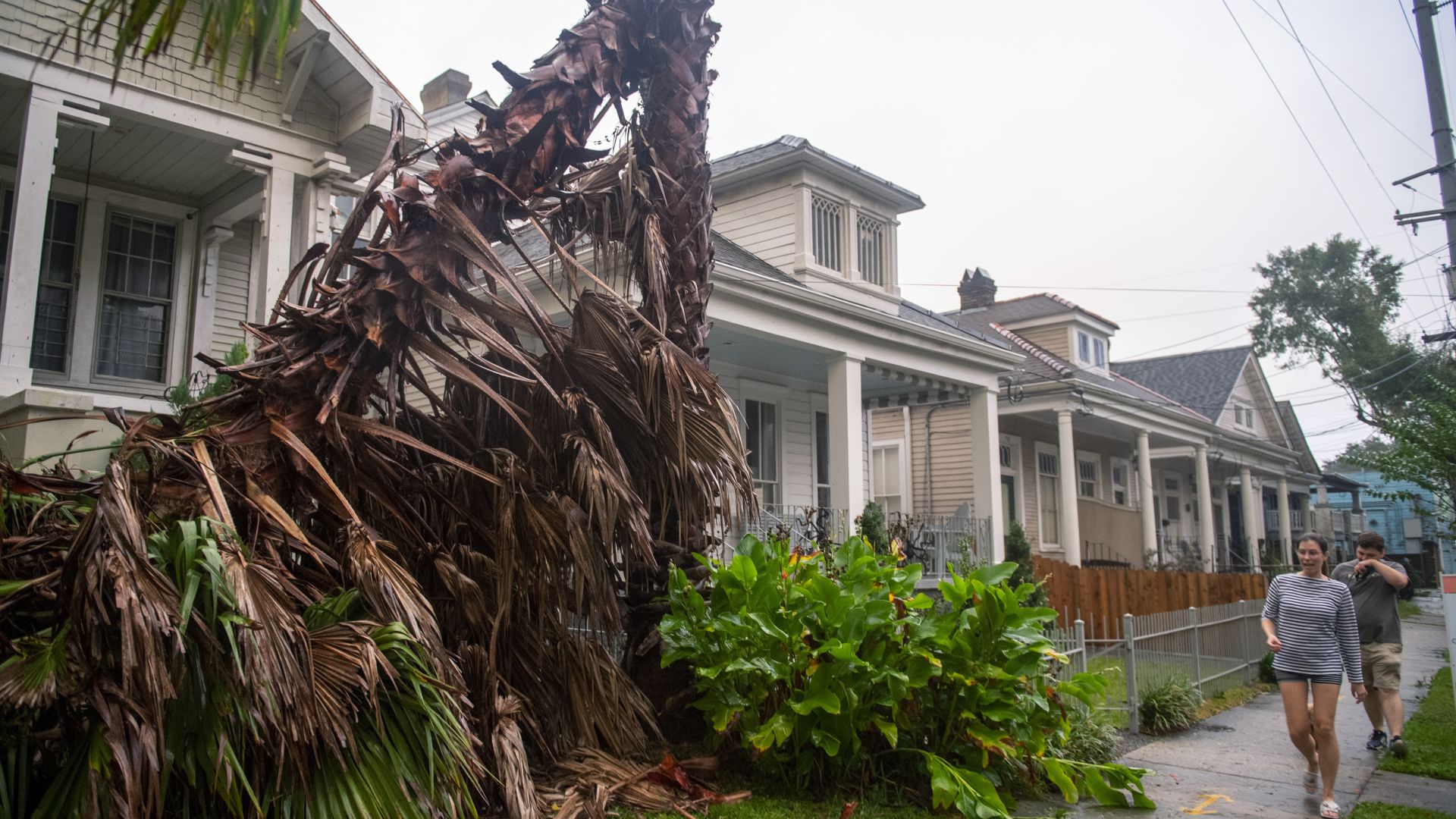 Ураганът Зета удари Луизиана, отнесе дървета и стълбове (снимки, видео)
