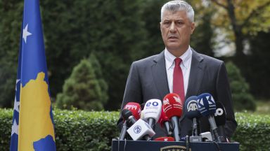 Президентът на Косово Хашим Тачи подаде оставка на нарочна пресконференция
