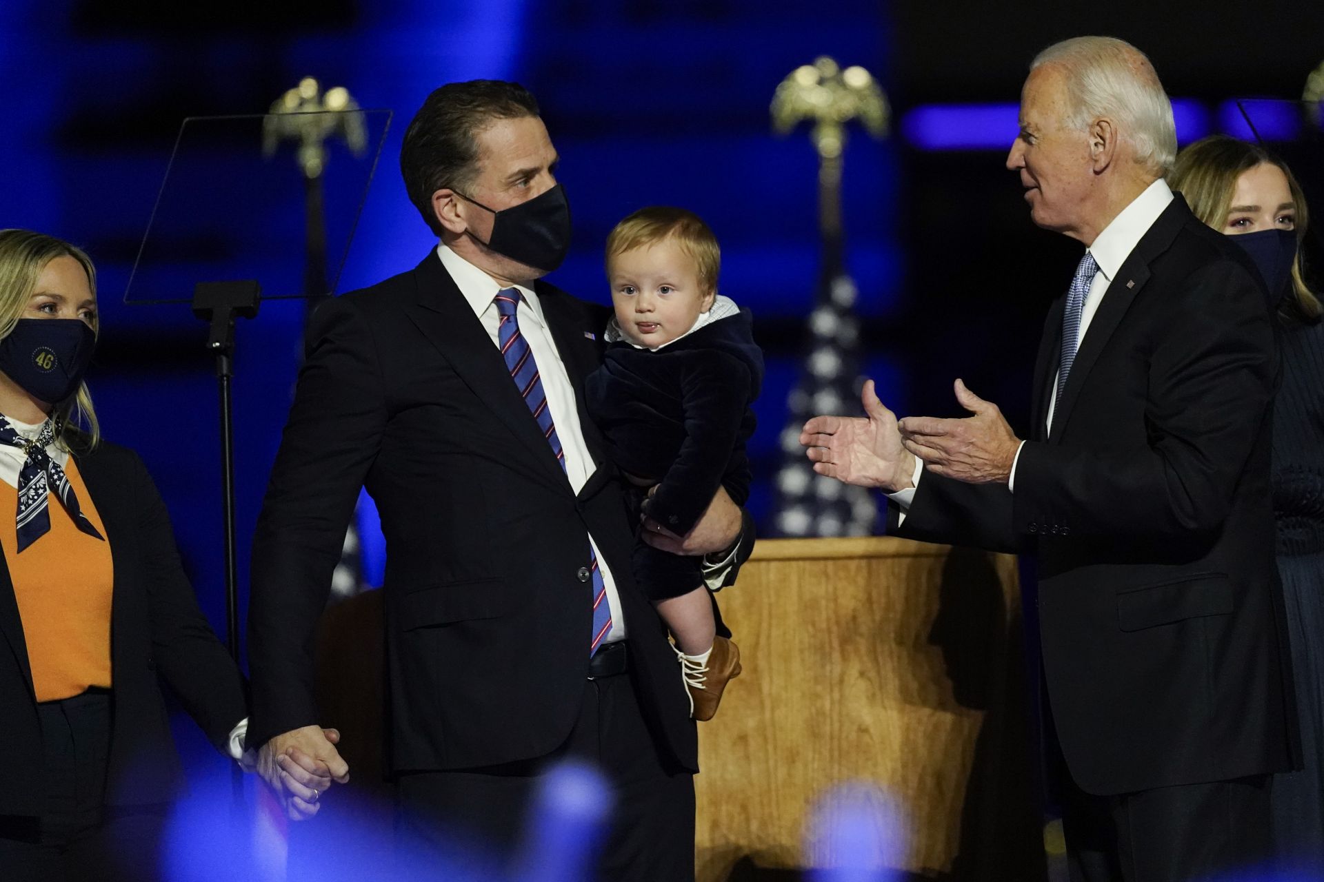 Мелиса Коен, Хънтър Байдън, синът му и главата на фамилията - новоизбраният президент Джо Байдън