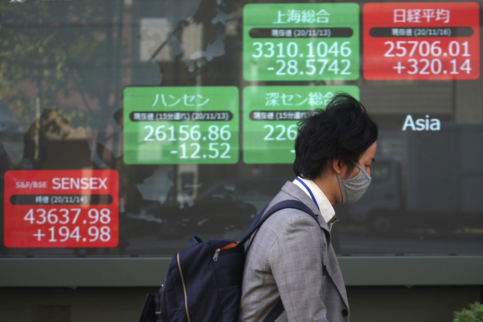 Данните от третото тримесечие доведоха до ръст на котировките на Токийската фондова борса през първия ден от работната седмица