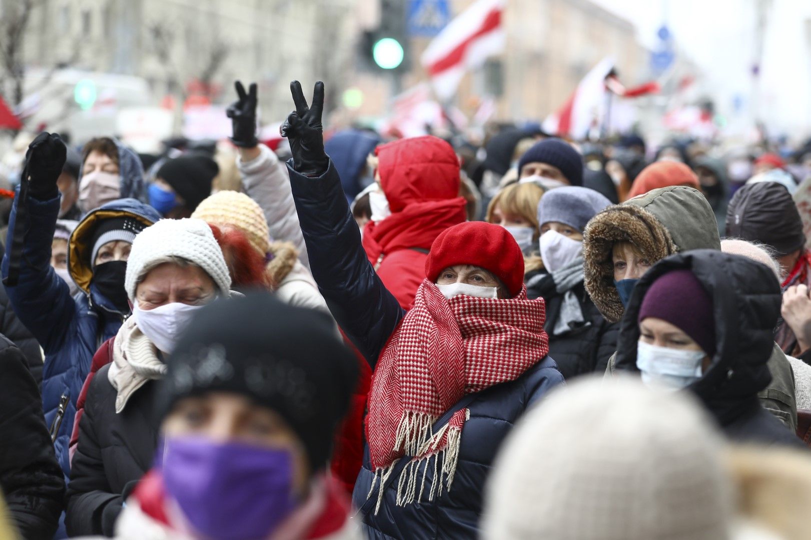 Протестите в Беларус не стихват. На 16 ноември протестираха пенсионерите