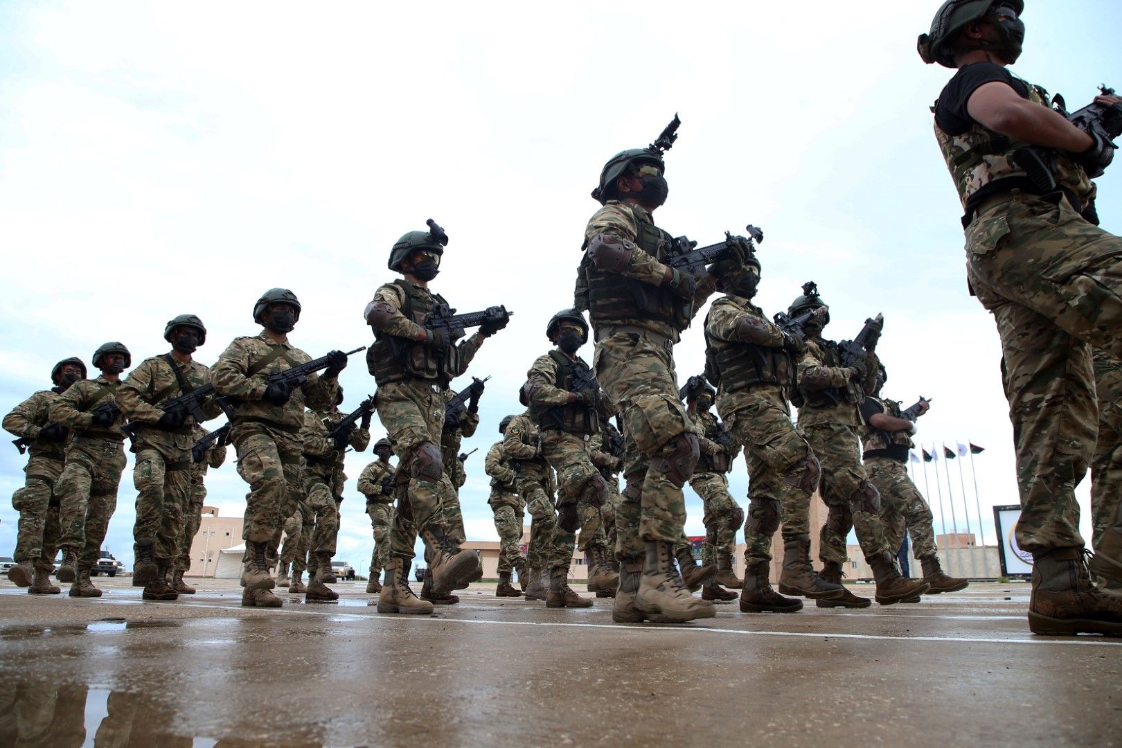 Тренировка на либийски специални части, подготвени от Турция, Триполи, 22 ноември