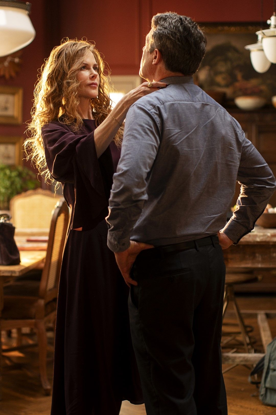 Грейс (Никол Кидман) и Джонатан (Хю Грант) в минисериала "Отмяната" на HBO (Снимка: HBO)