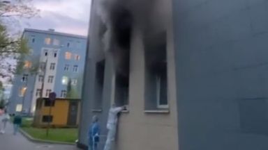 Пожар избухна в COVID болница в центъра на Москва При