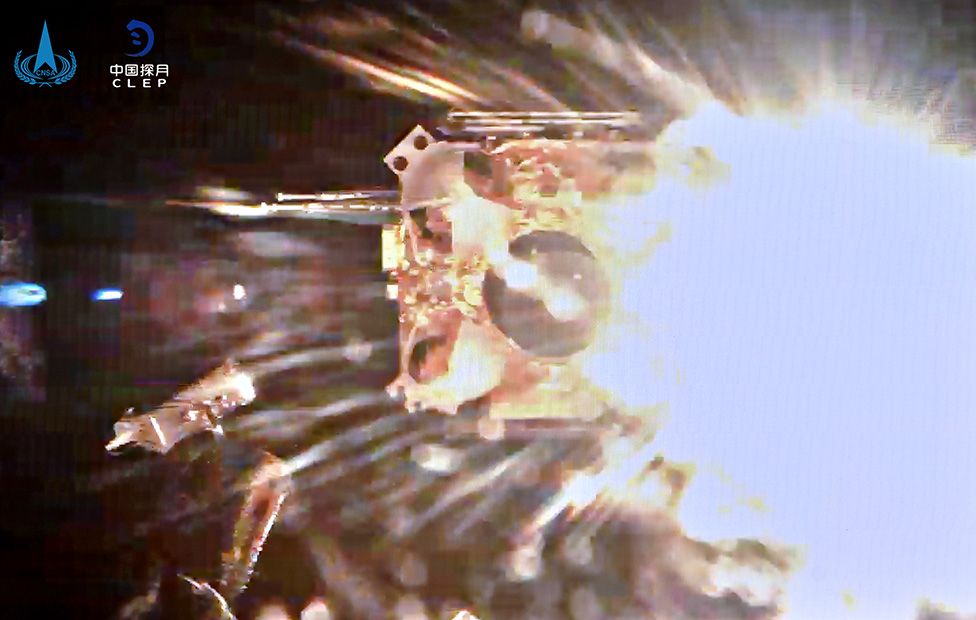  Снимка от излитането на "Чанъе-5" от Луната