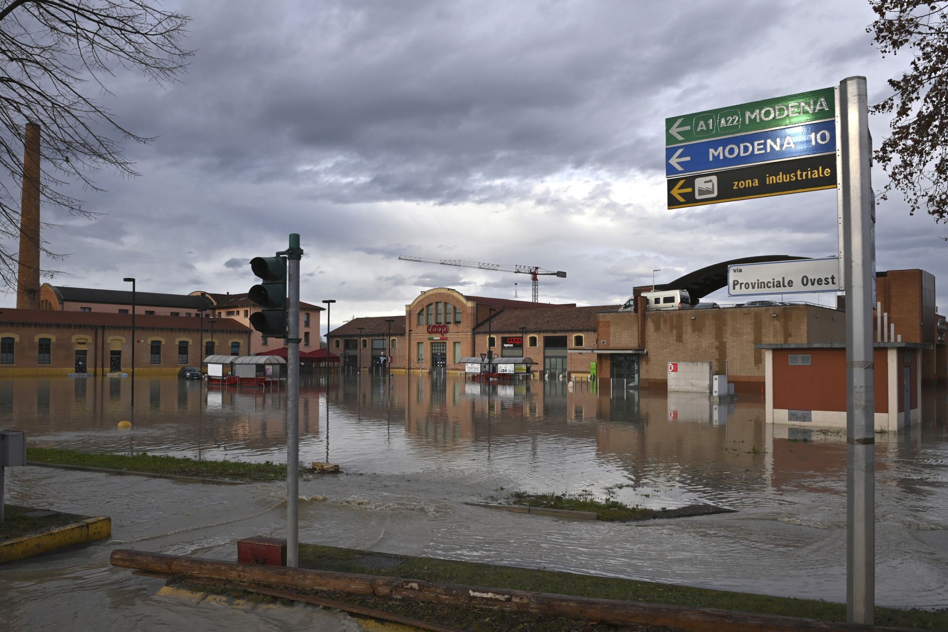 Heavy rains in Modena, Italy