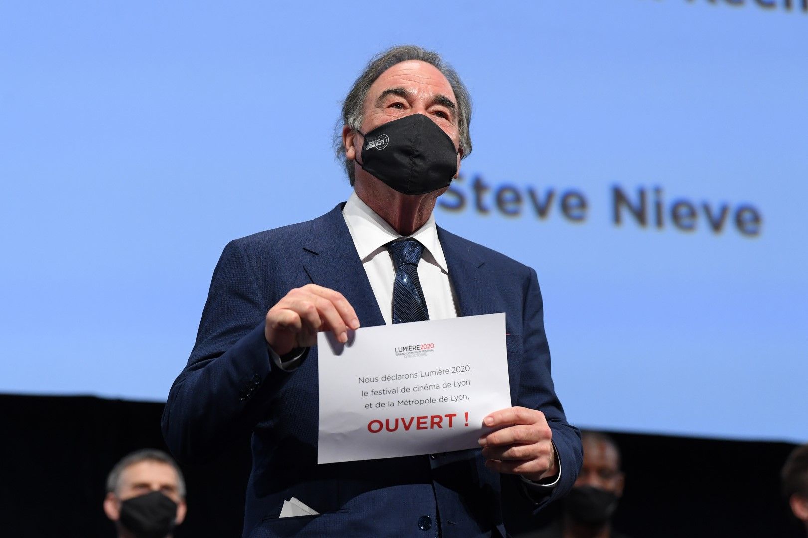 Оливер Стоун по време на филмовия фестивал "Люмиер" през октомври 2020 г в Лион, Франция