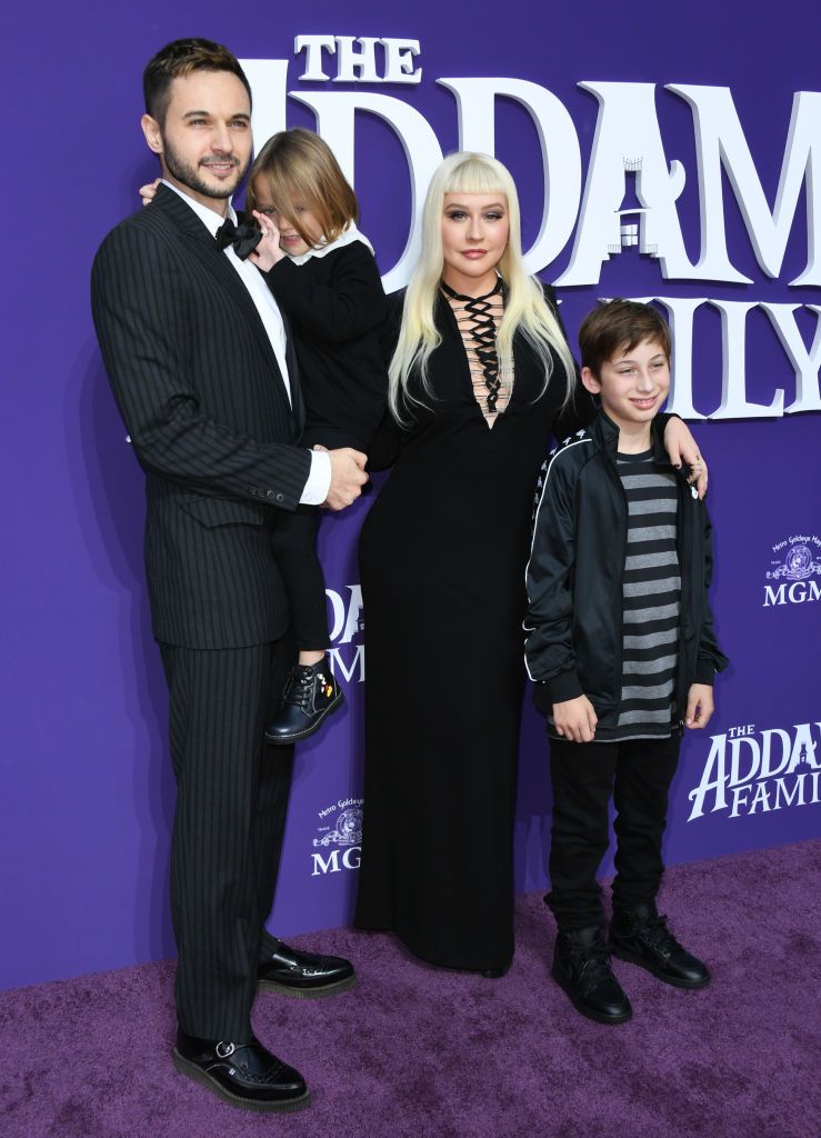 Кристина с Матю Рътлър и двете си деца - Макс и Съмър Рейн
