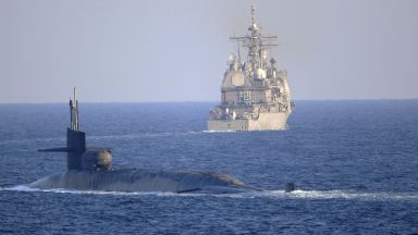 Американска ядрена подводница пое днес през Ормузкия проток нова демонстрация