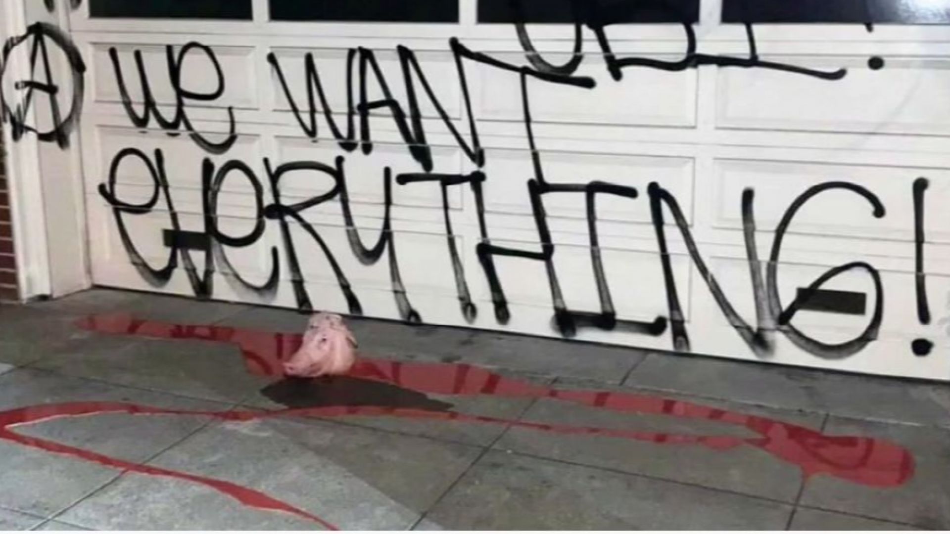 Вандализираха домовете на Нанси Пелоси и Мич Макконъл с послания: свинска глава и ''Къде са ми парите?''