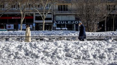 Движението в испанската столица Мадрид е блокирано в следствие на