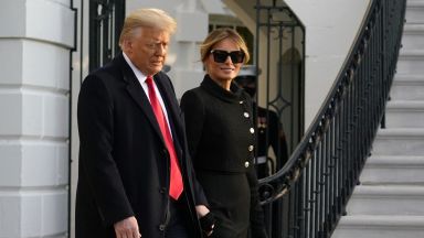 Президентът на САЩ Доналд Тръмп и съпругата му Мелания Тръмп
