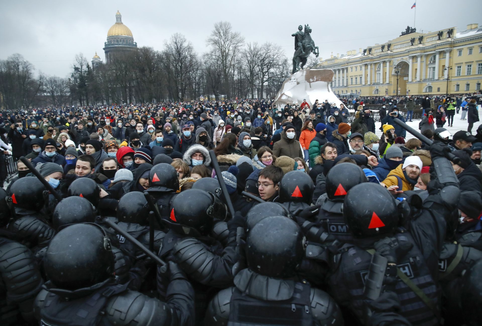 Протестът в Петербург