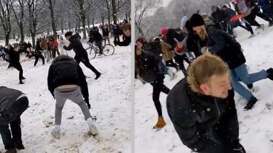 След видео в Тик Ток: Глобиха с по £10 хил. участници в масов бой със снежни топки