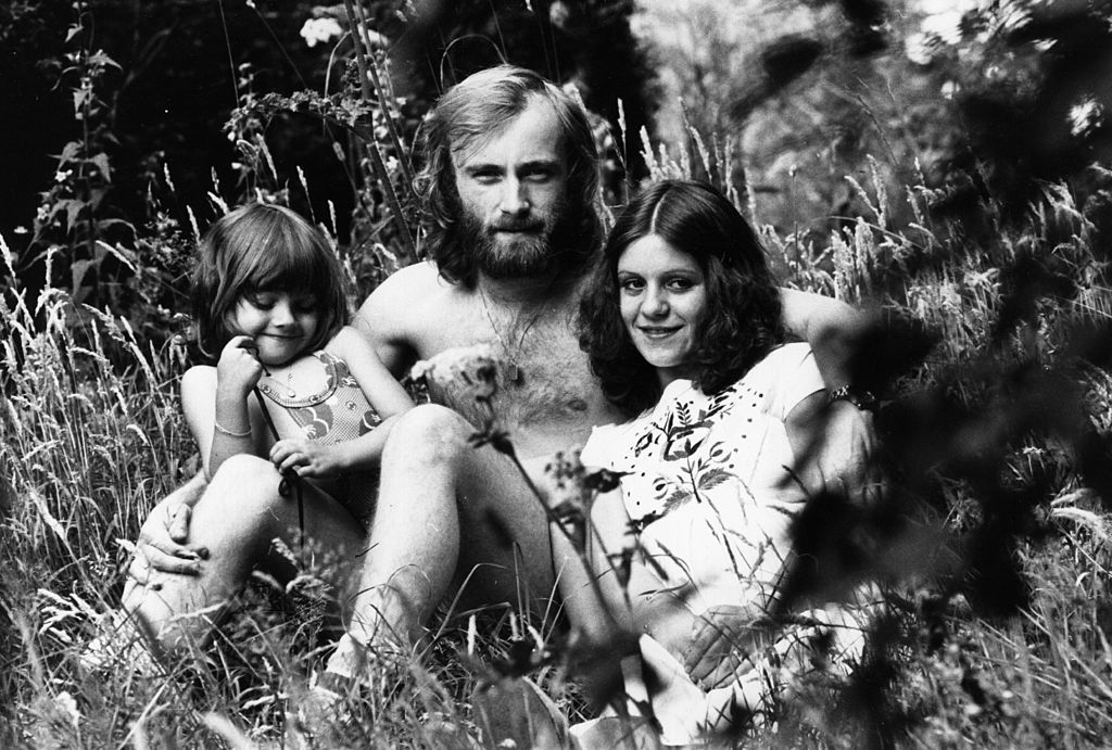 Фил Колинс с първата си съпруга Андреа и дъщеря им Джоели