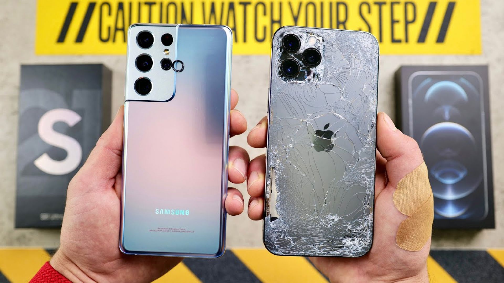Samsung Galaxy S21 Ultra срещу Apple iPhone 12 Pro Max (видео)
