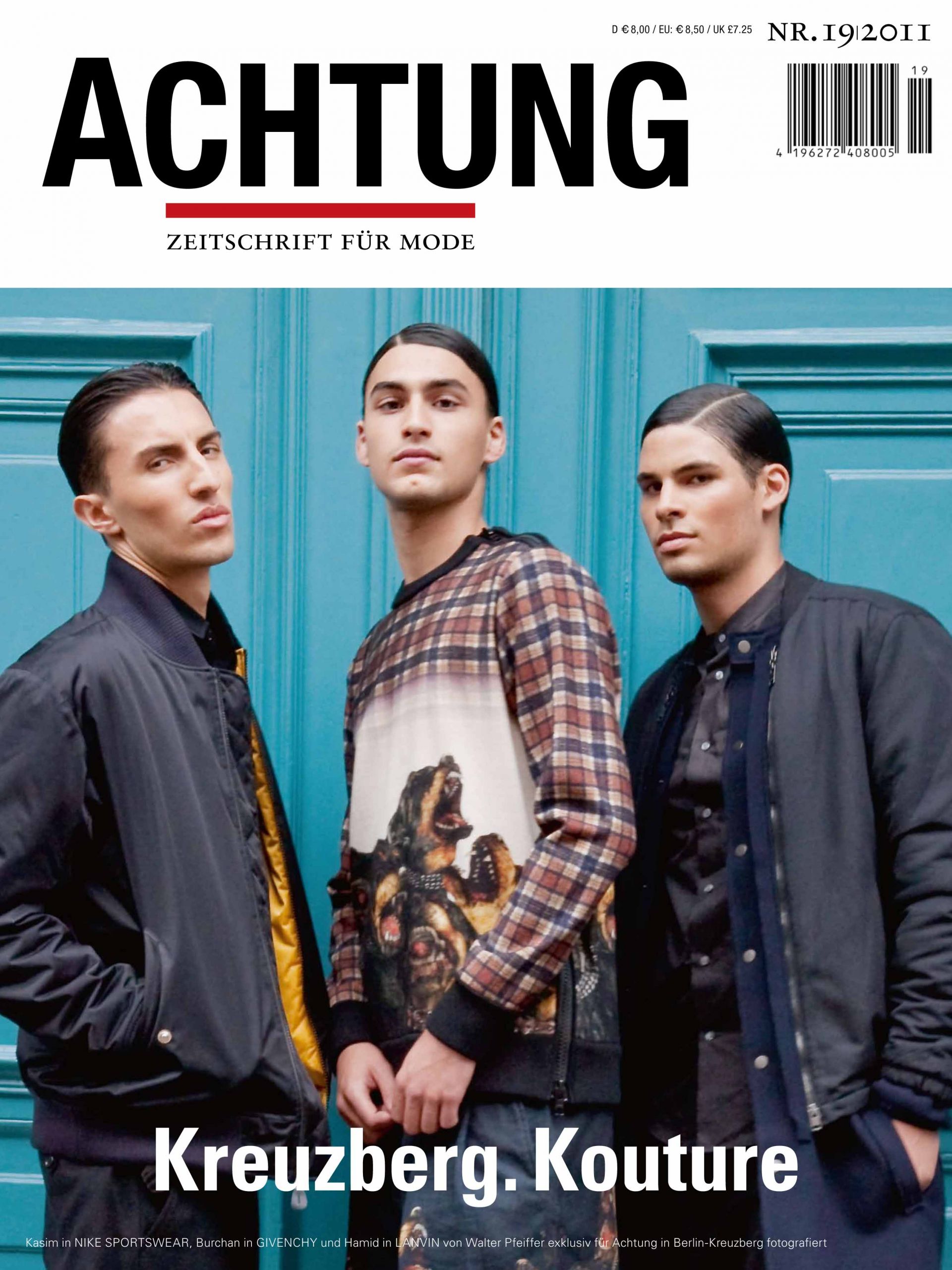 Алек Сандър на корицата на "Achtung Magazine"