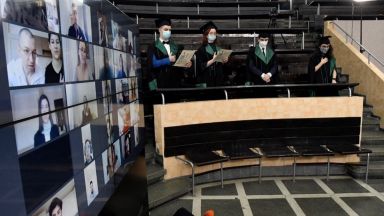 На тържествена церемония предавана пряко в Интернет от Анатомичната аула