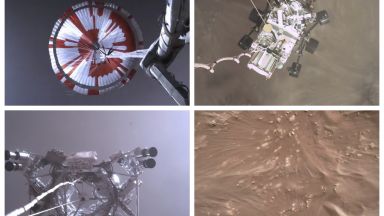 НАСА показа зрелищно видео от кацането на "Пърсивиърънс" на Марс, пусна и уникален аудиозапис