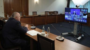 Започна участието на министър председателя Бойко Борисов във видеоконференцията на