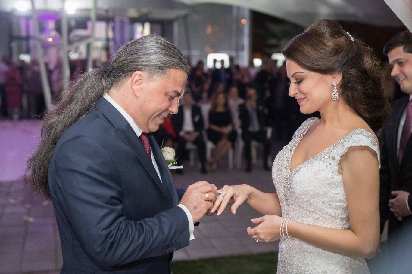Наско и съпругата му Ивана на сватбата им в Ниш през октомври 2017 г.