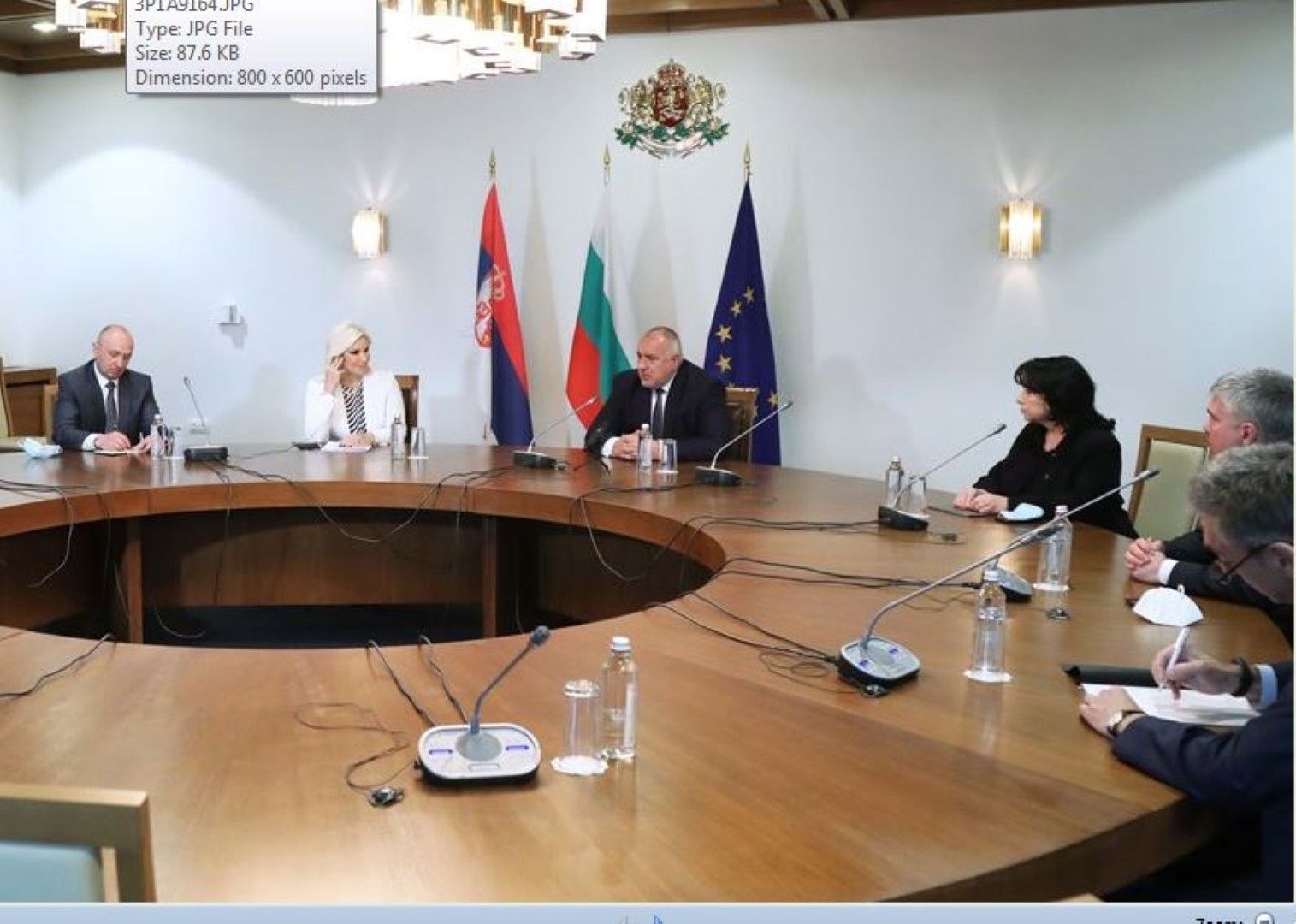Бойко Борисов се срещна с вицепремиера на Сърбия Зорана Михайлович