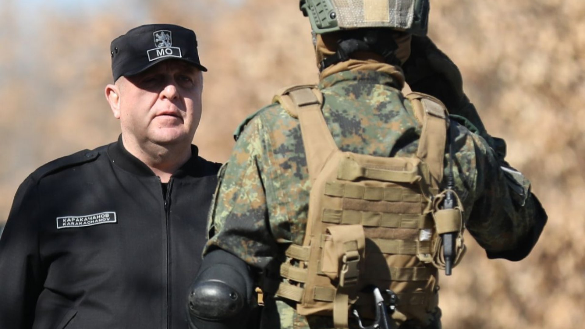 Министърът на отбраната Каракачанов изрази удовлетворение от високото ниво на изпълнение на задачите по време на съвместната подготовка