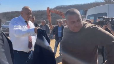 При вчерашната инспекция на строящото се трасе на Хемус в