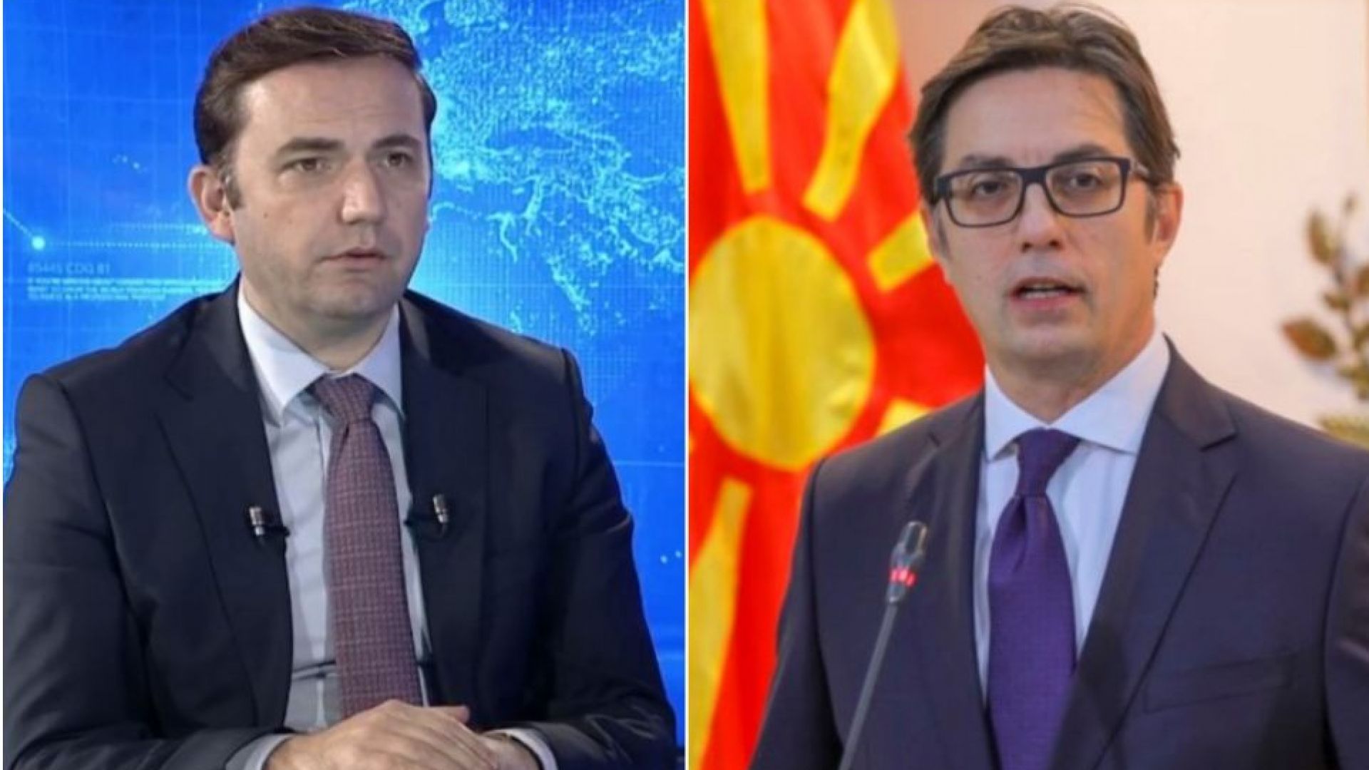 Президентът и външният министър на Северна Македония в спор за българите (видео)