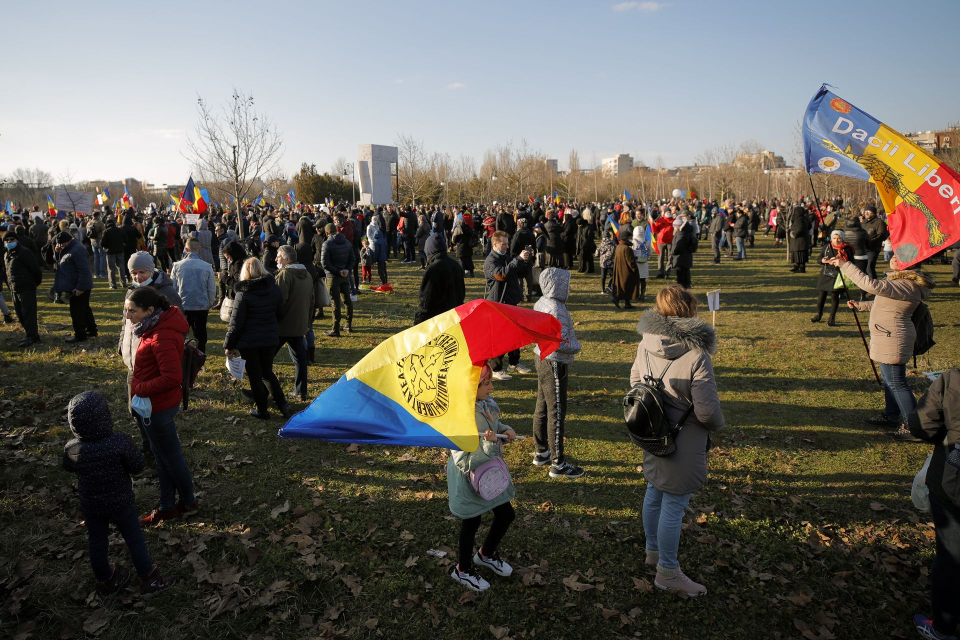 Протестиращите срещу ваксинацията в Румъния