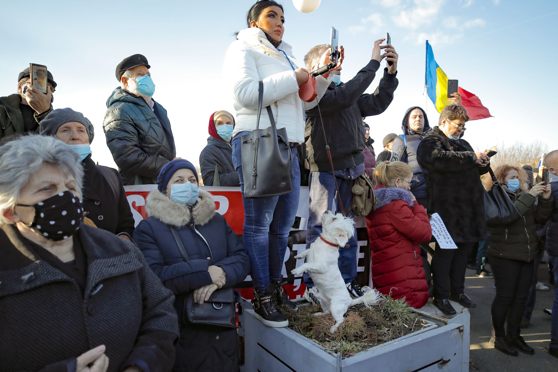 Протестиращите срещу ваксинацията в Румъния