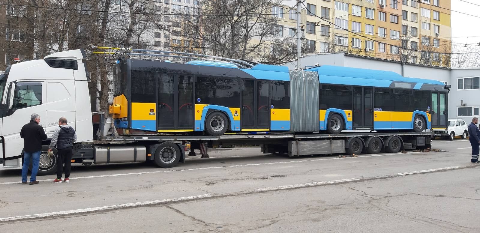 Новите тролейбуси пристигнаха в София преди седмица